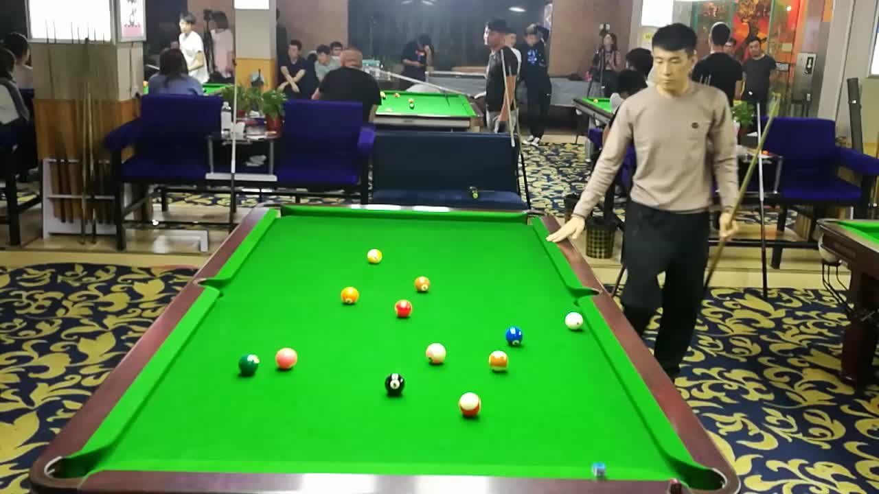 阳江首届中式台球比赛今日开赛(图1)