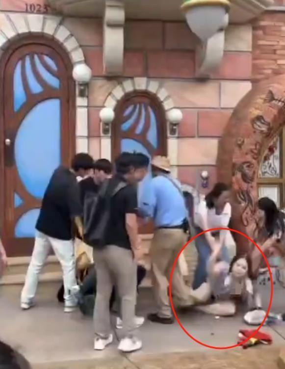 迪士尼打架后续：“兔子姐”衣服被扒目击者发声孩子爸先动手(图9)